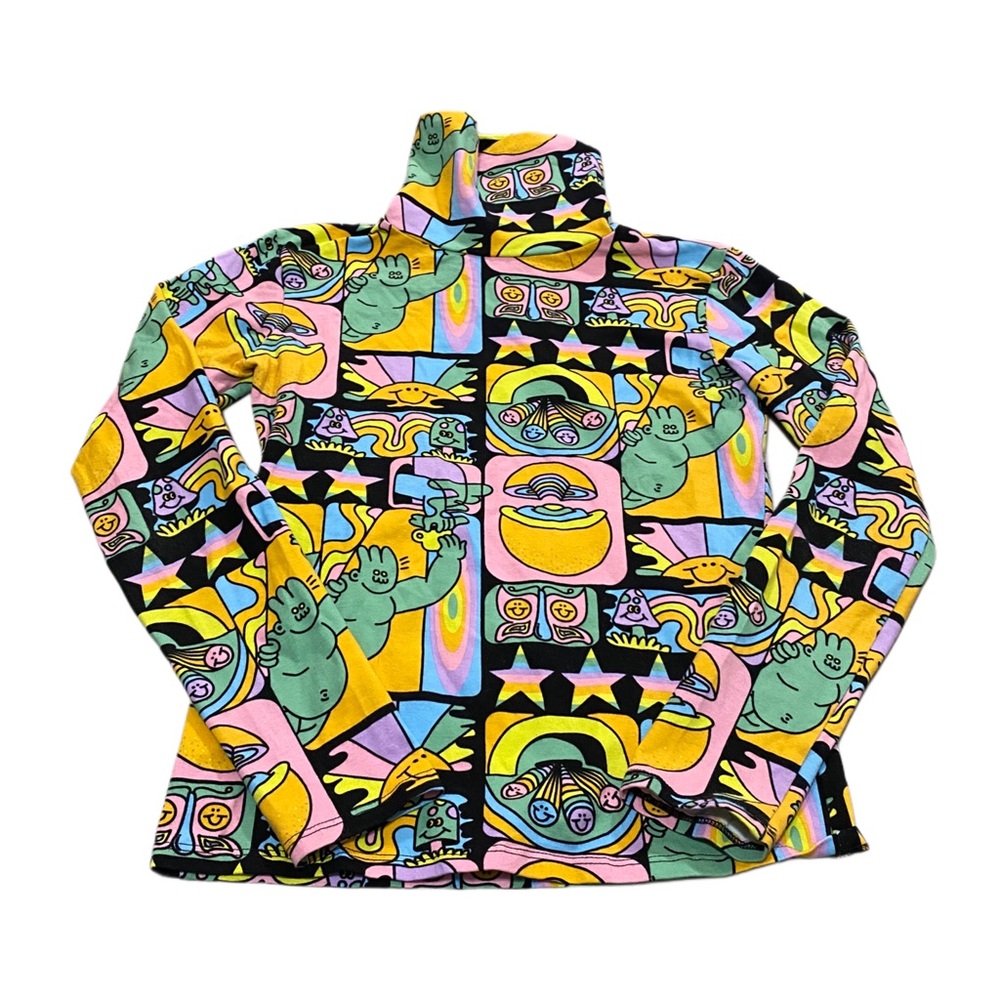 Nooworks turtleneck long sleeve Dreyfus print XS
